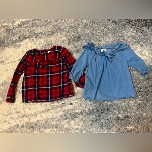 Girls size 5 crown and ivy tops
